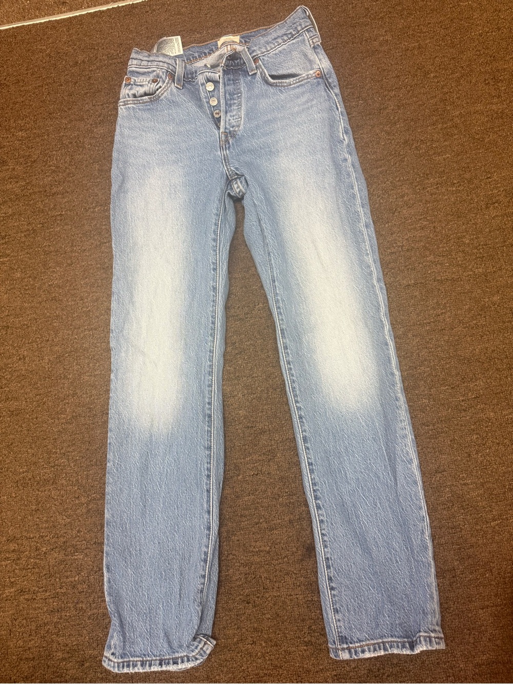 Levi’s 501 Curve Light Wash Straight Leg Jeans